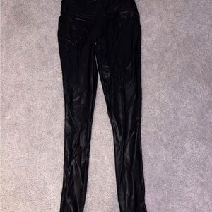 SPANX Shiny Black Leggings